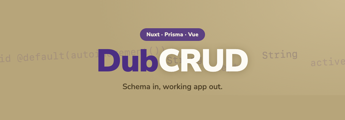 DubCRUD screenshot
