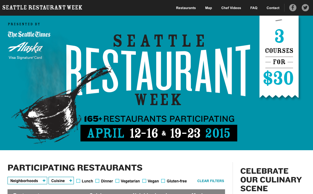 Seattle Restaurant Week screenshot